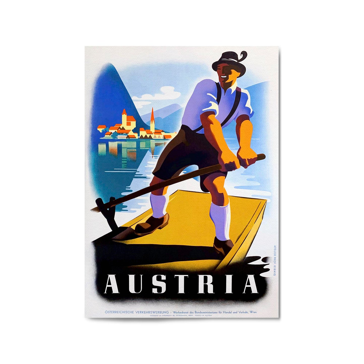 Austria by Paul Kirnig | Framed Vintage Travel Poster
