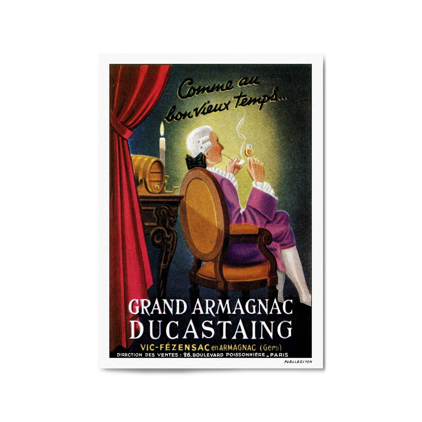 Grand Armagnac DuCastaing | Framed Vintage Poster