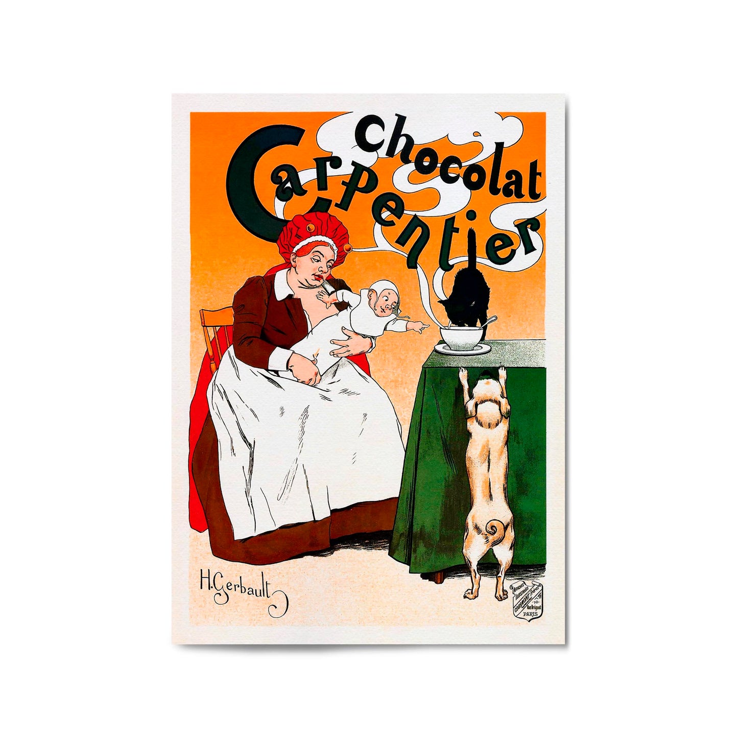 Chocolat Carpentier French | Framed Vintage Poster