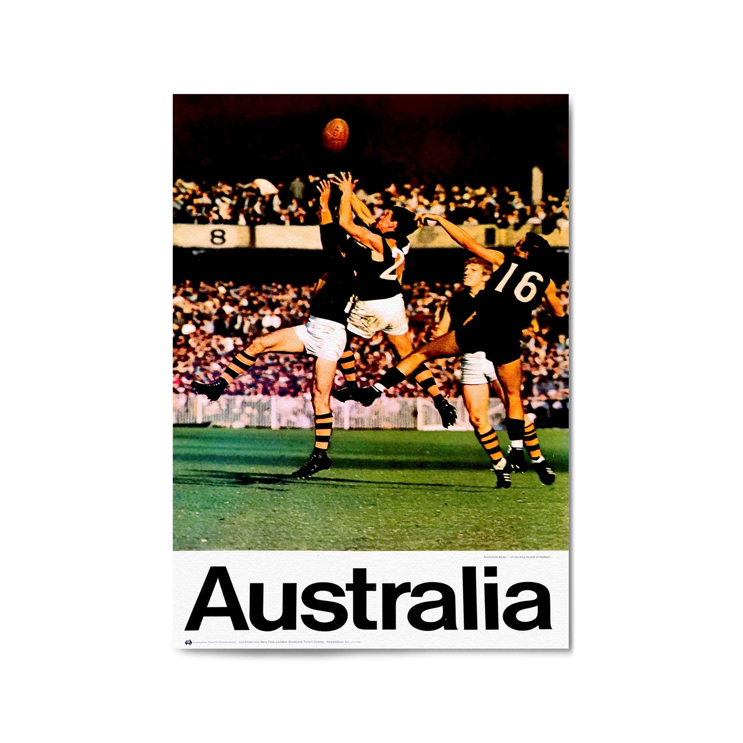 Australian AFL | Framed Vintage Sports Poster
