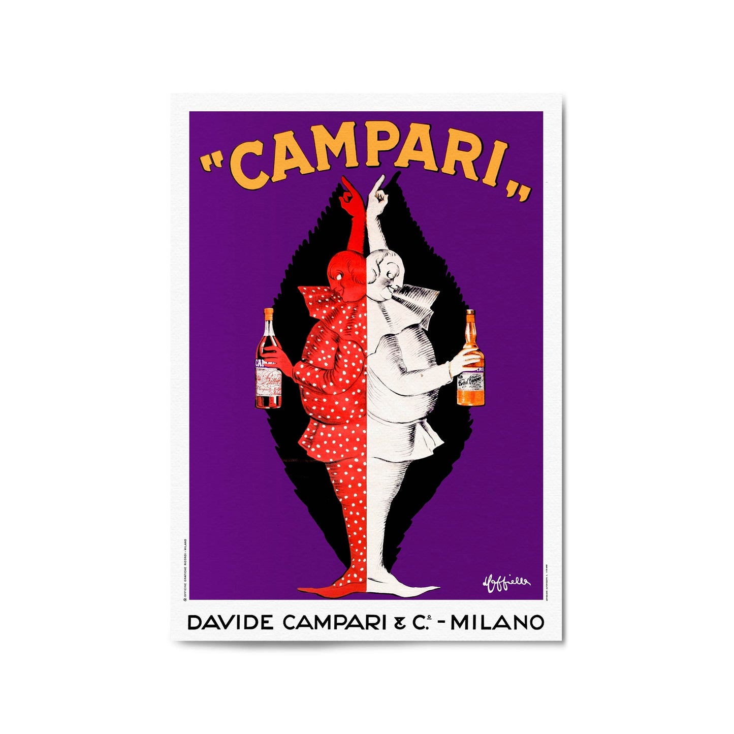 Davide Campari & Co Milano by Leonetto Cappiello | Framed Vintage Poster