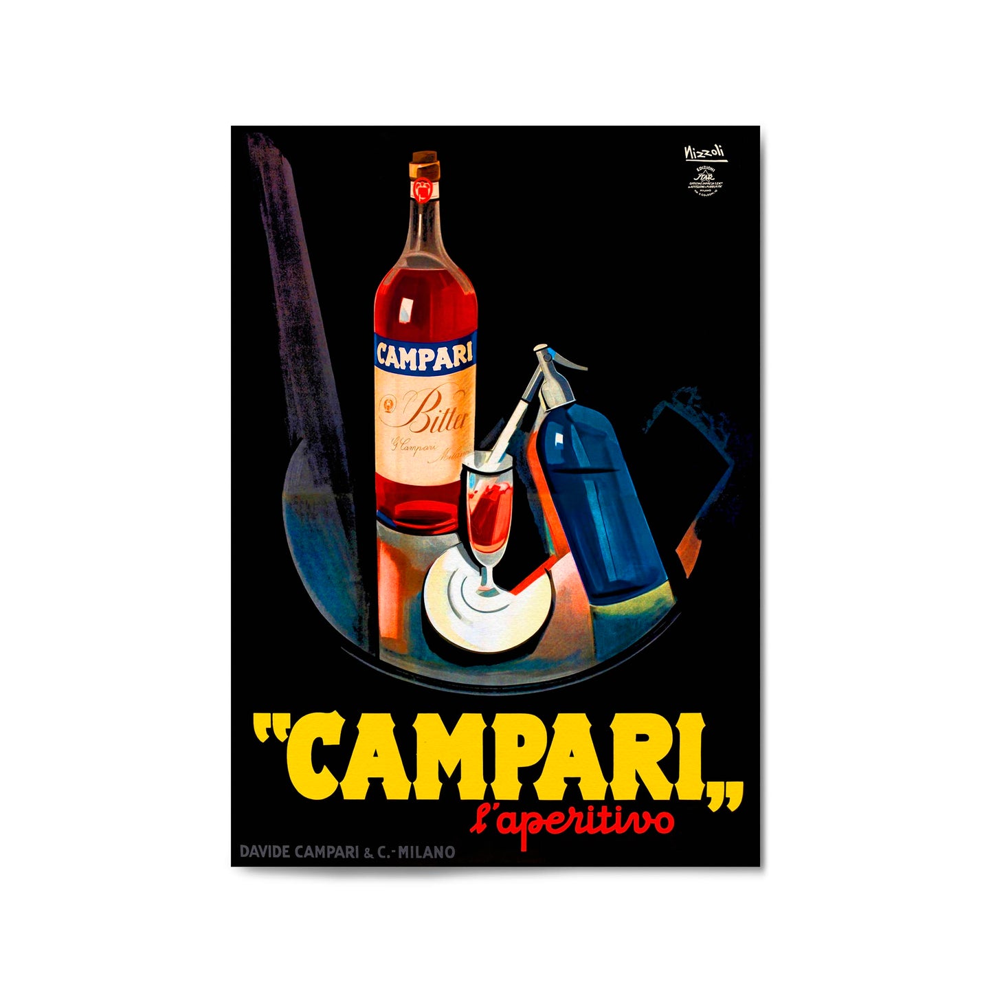 Campari by Marcello Nizzoli | Framed Vintage Poster