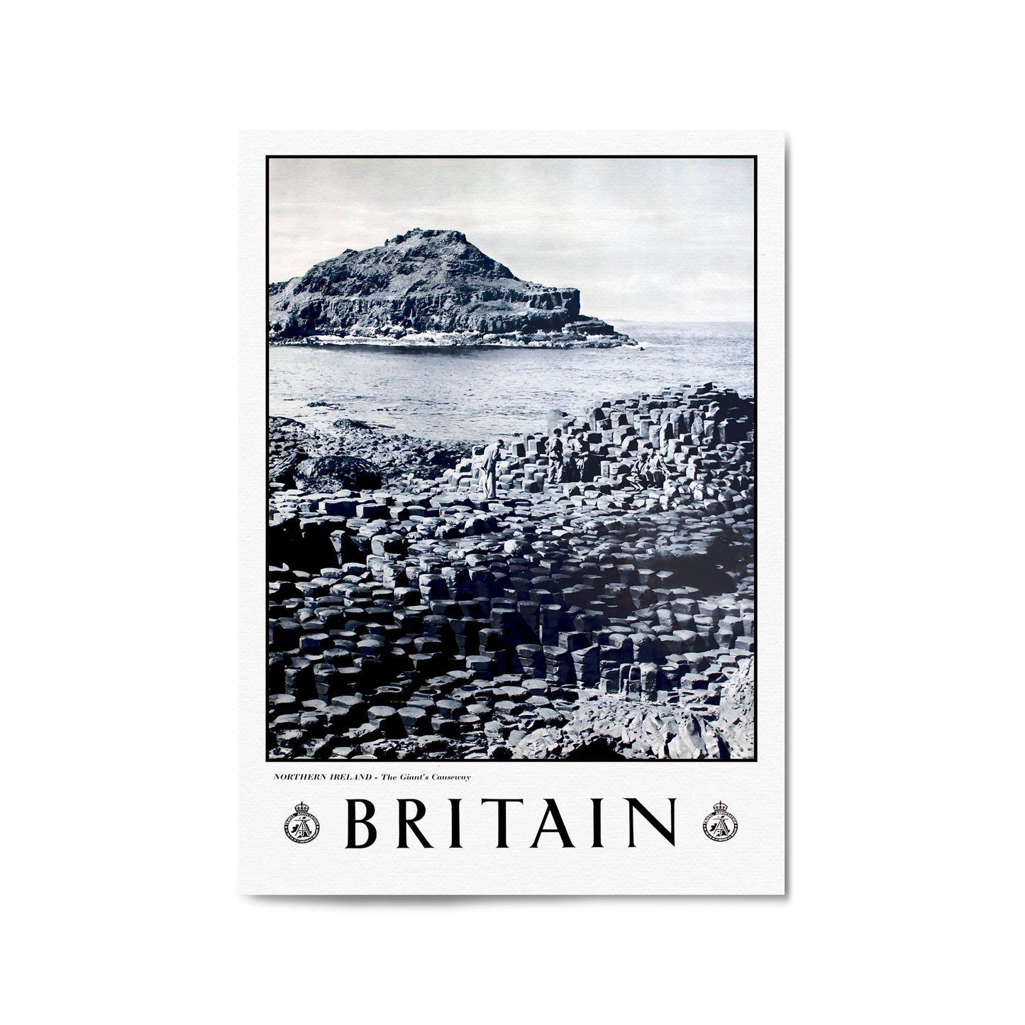Giant's Causeway, Northern Ireland | Framed Vintage Travel Poster