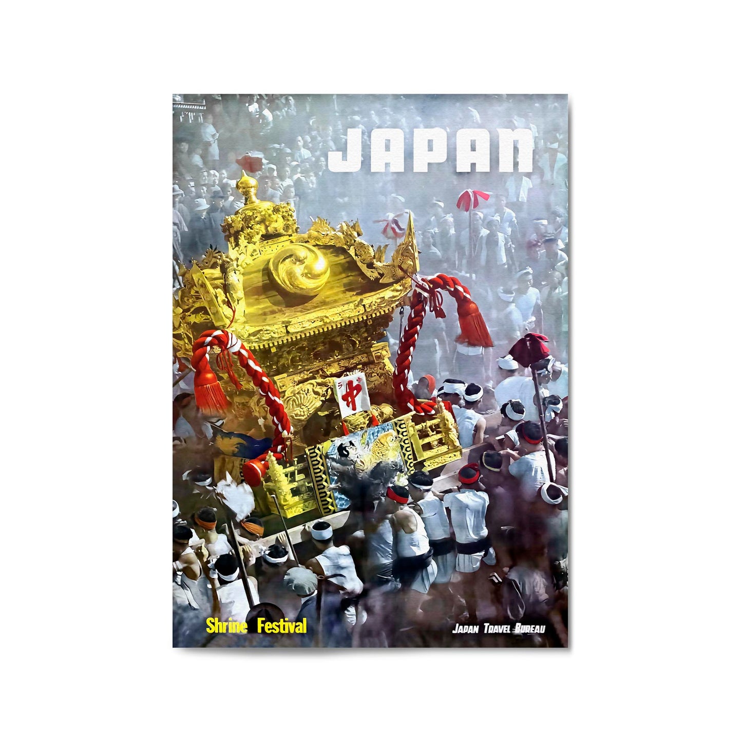 Shrine Festival, Japan | Framed Vintage Travel Poster