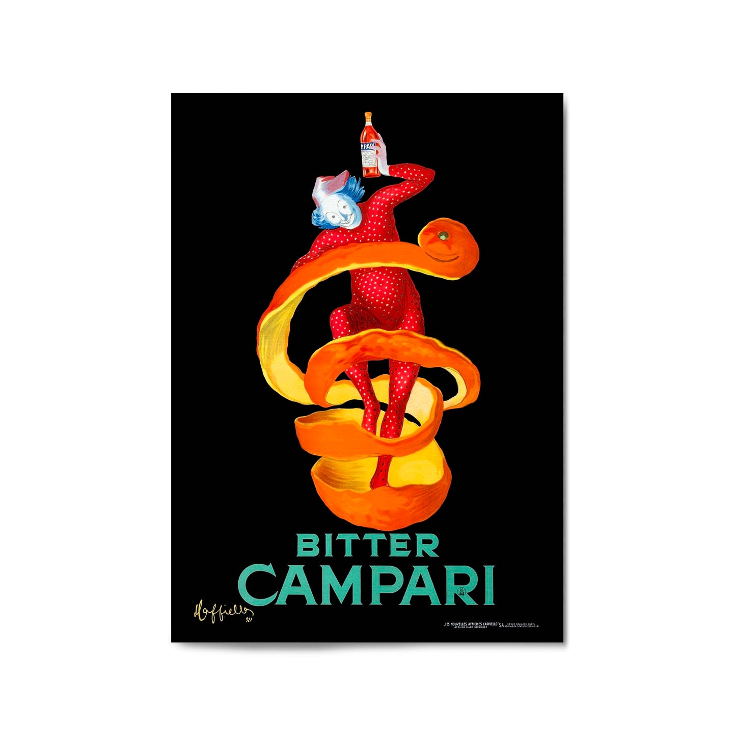 Bitter Campari Orange Peel by Leonetto Cappiello | Framed Vintage Poster