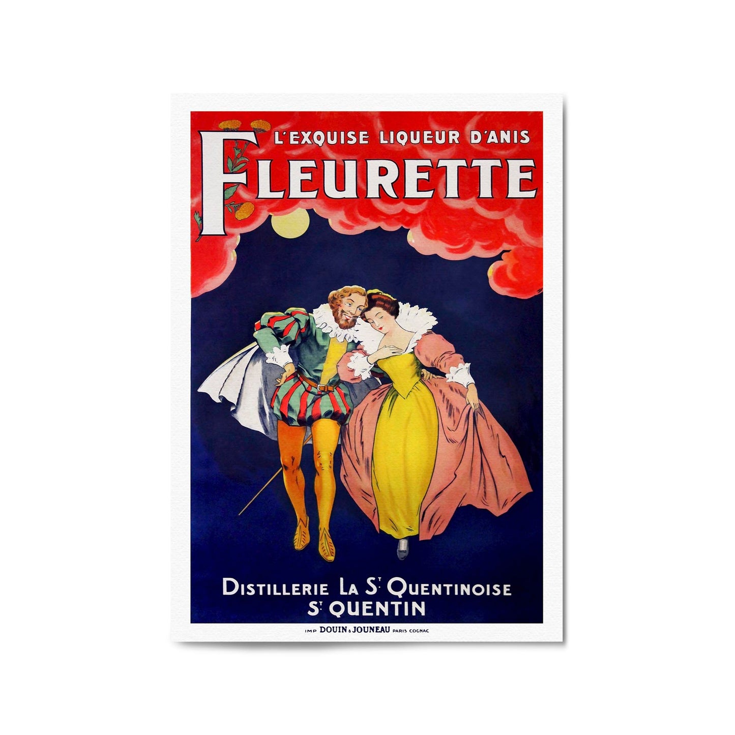 Fleurette Liqueur d'Anis | Framed Vintage Poster
