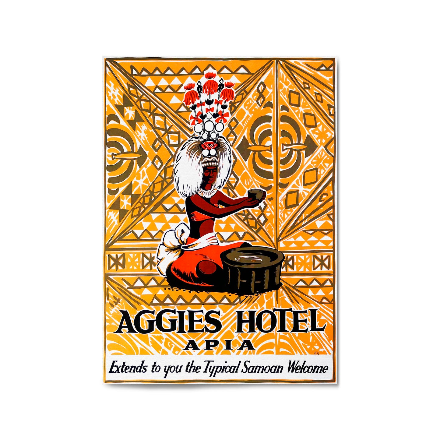 Apia, Samoa | Framed Vintage Travel Poster