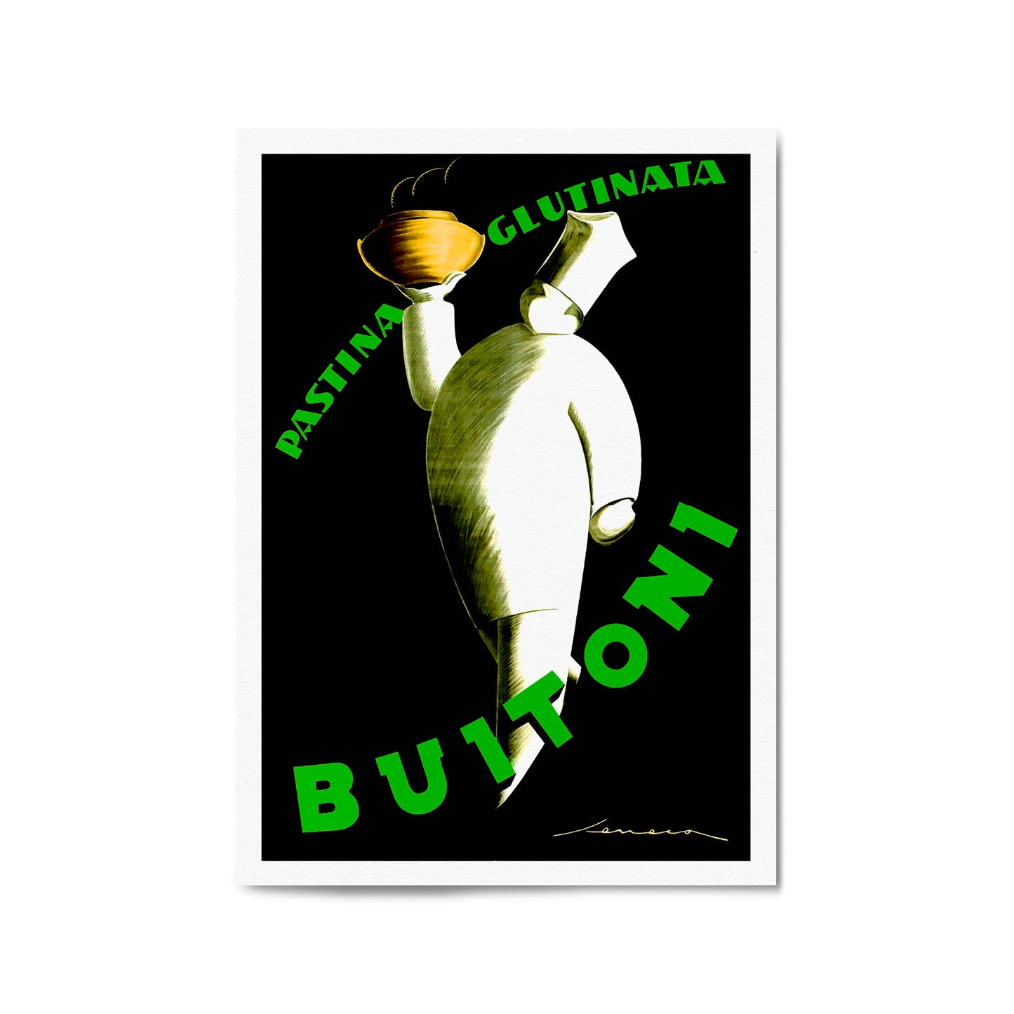 Buitoni Pasta by Federico Seneca Italian Food | Framed Vintage Poster