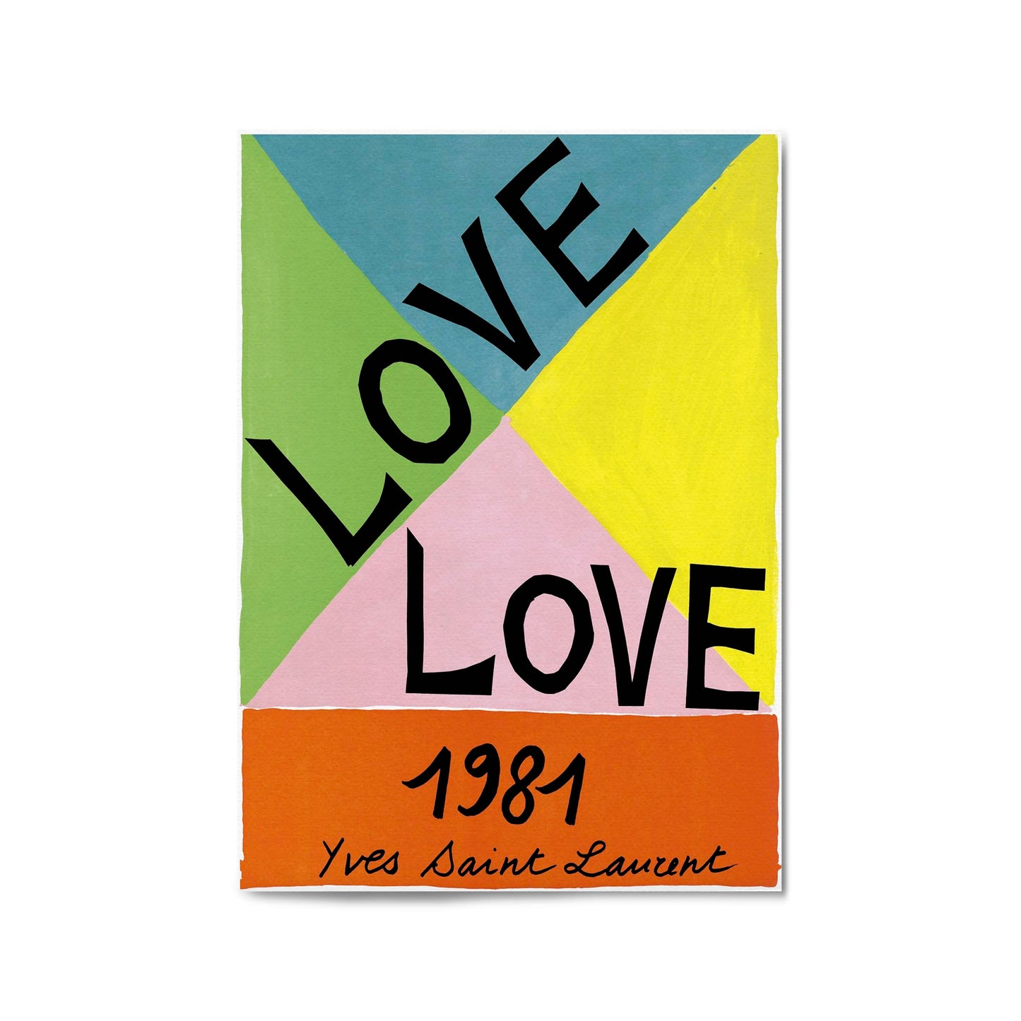 French Fashion "Love 1981" | Framed Vintage Poster