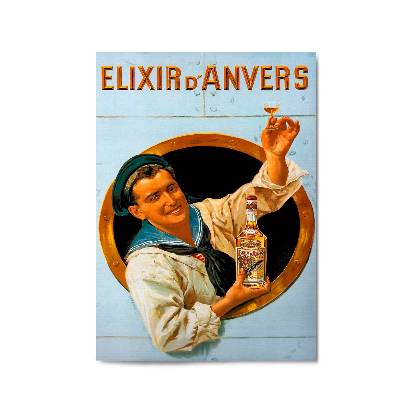 Elixir D'Anvers Belgian | Framed Vintage Poster