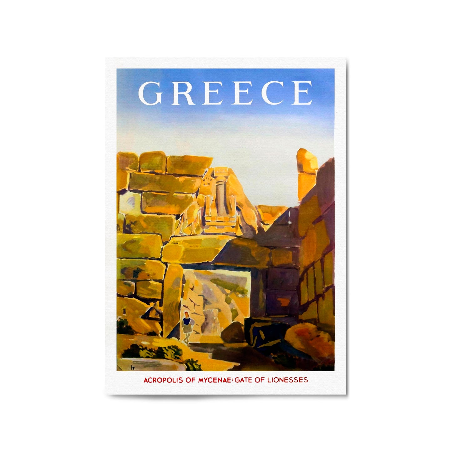 Mycenae, Greece | Framed Vintage Travel Poster