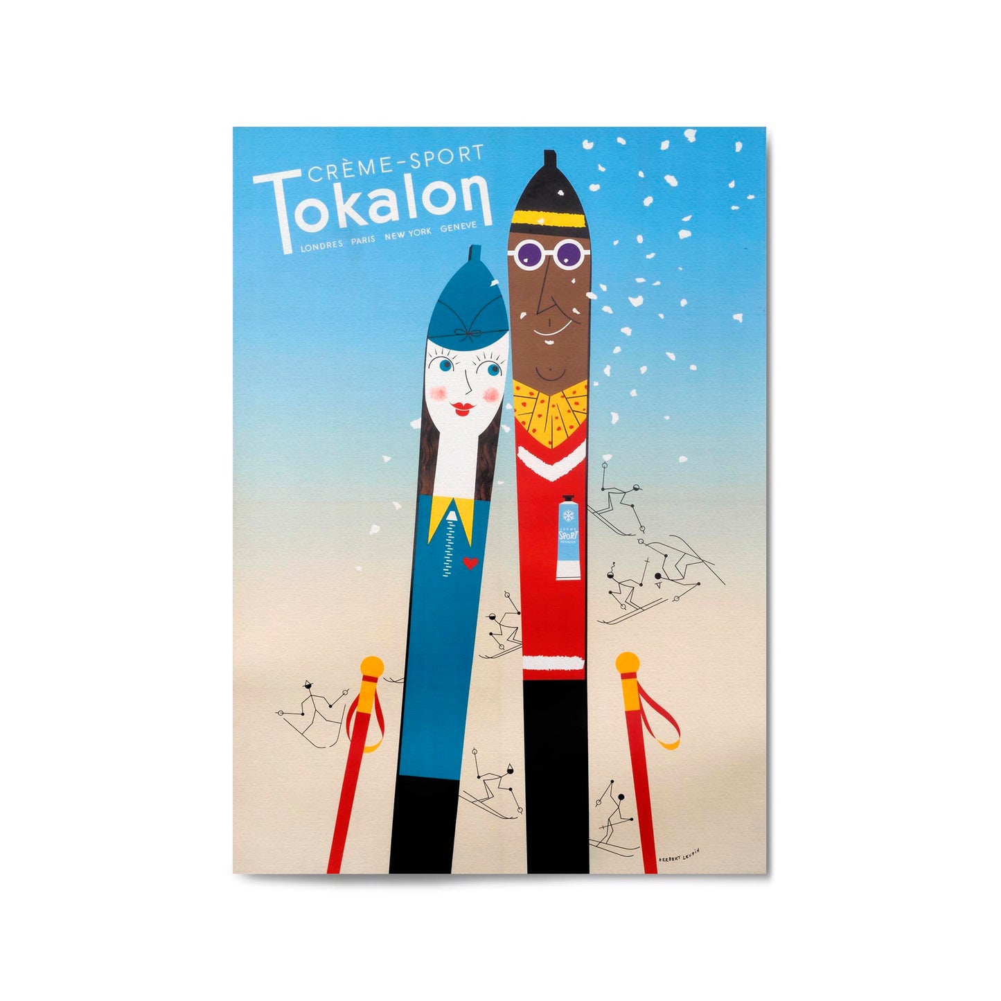 Tokalon Sport Cream Skiing Sports | Framed Vintage Poster