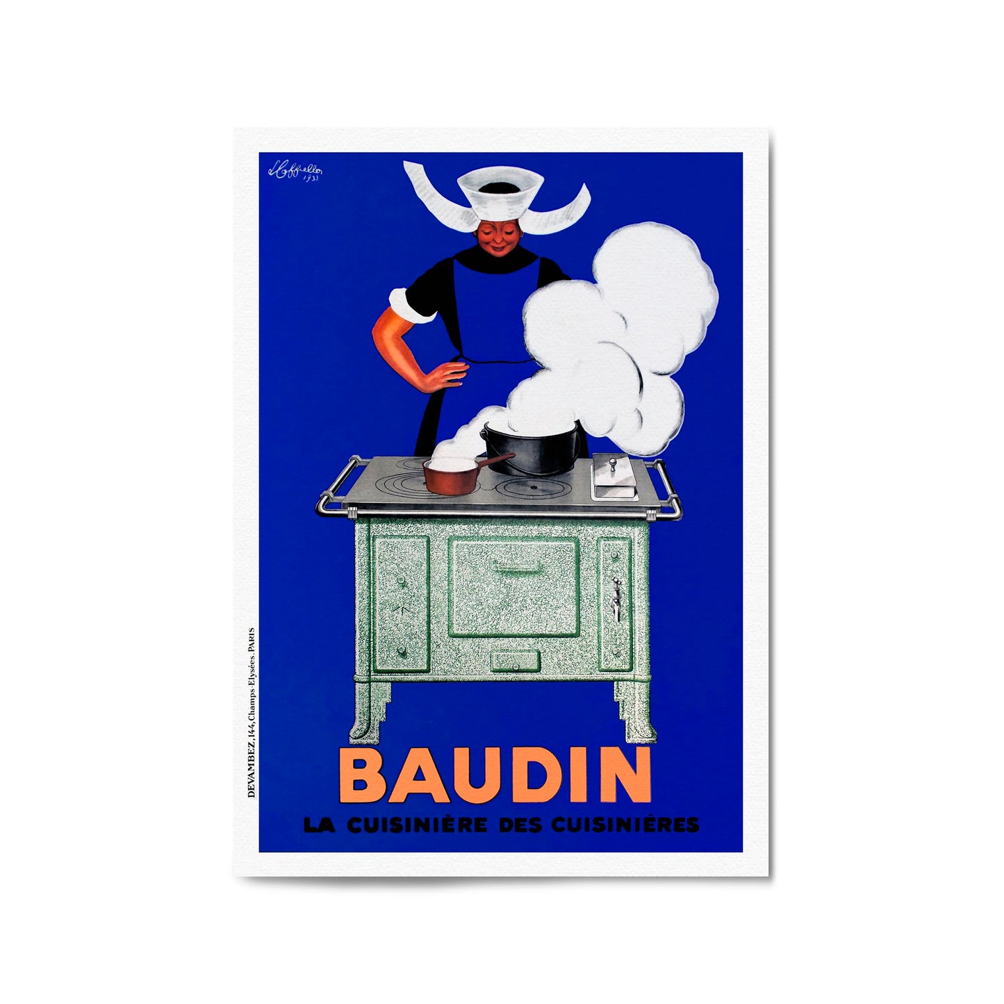 Baudin "La Cuisiniere Des Cuisinieres" by Leonetto Cappiello | Framed Vintage Poster
