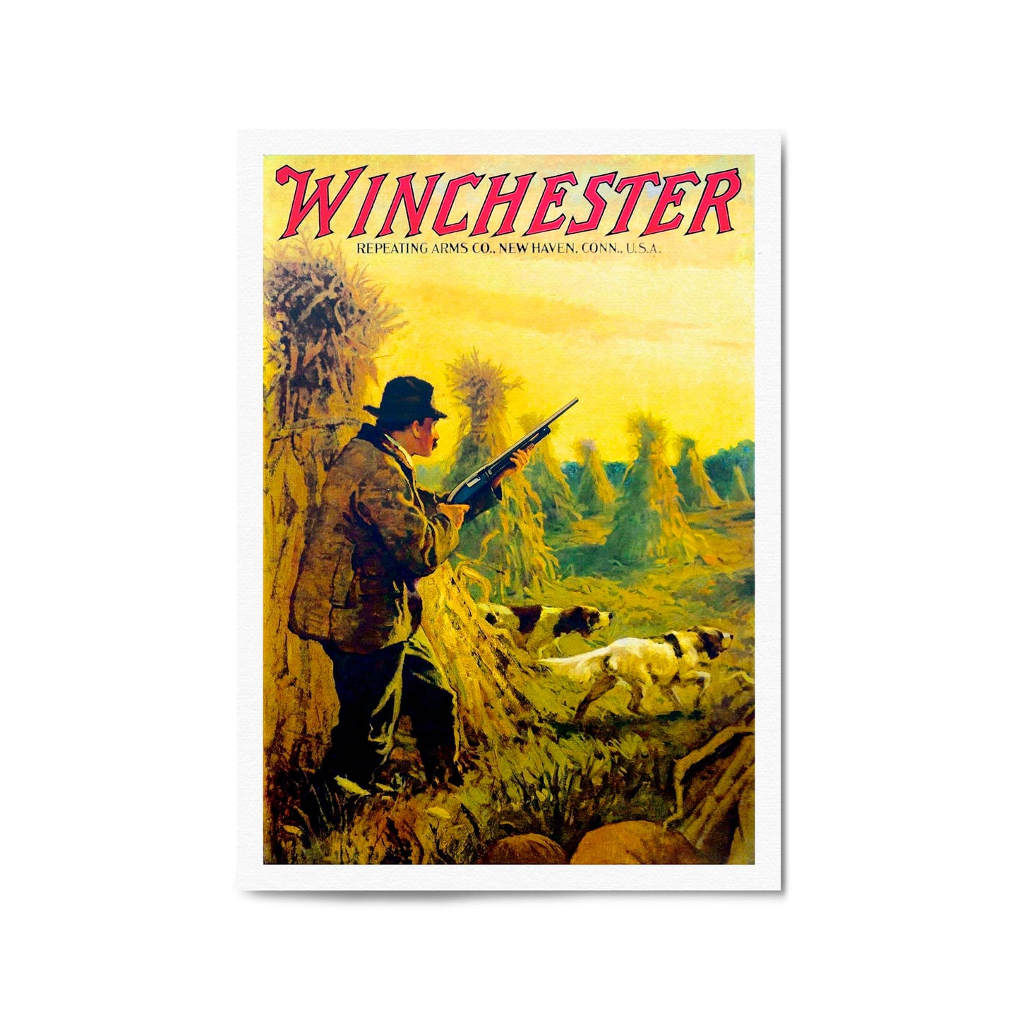 Winchester Firearms & Hunting | Framed Vintage Poster