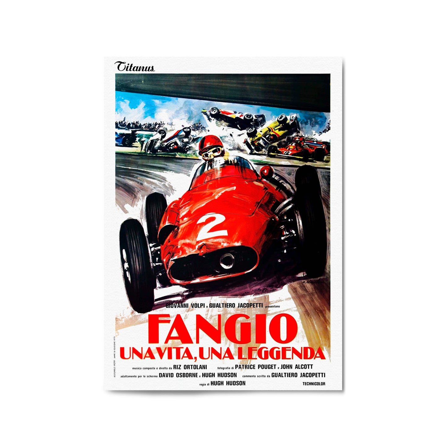 "Fangio" Movie Italian Motorsport | Framed Vintage Poster
