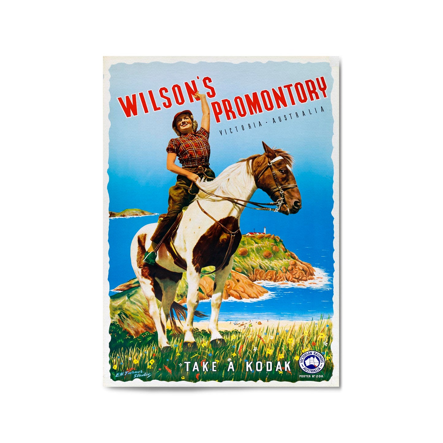 Wilson's Promontory, Victoria Australia "Take a Kodak" | Framed Vintage Poster