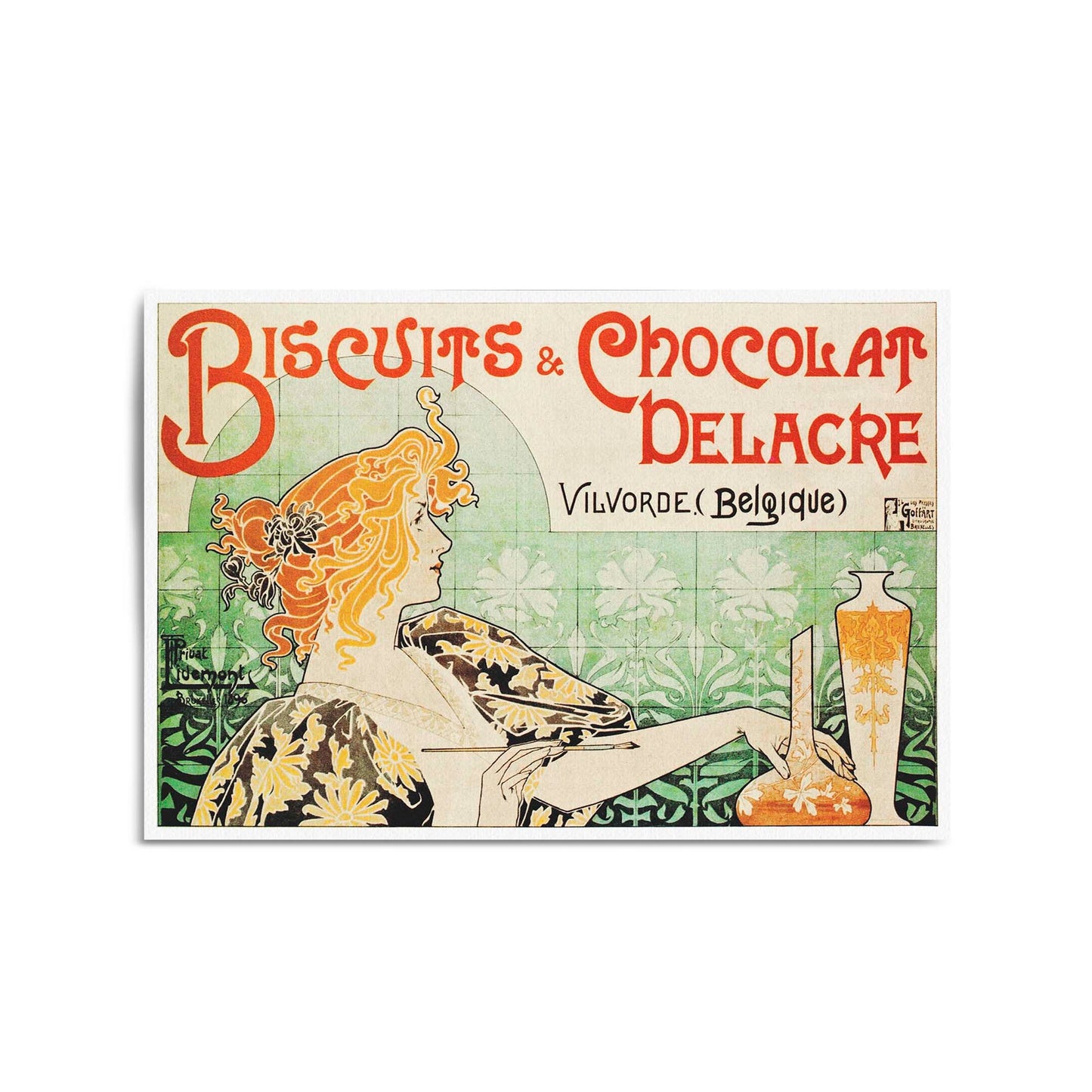 Biscuits & Chocolat Belgian Food | Framed Vintage Poster