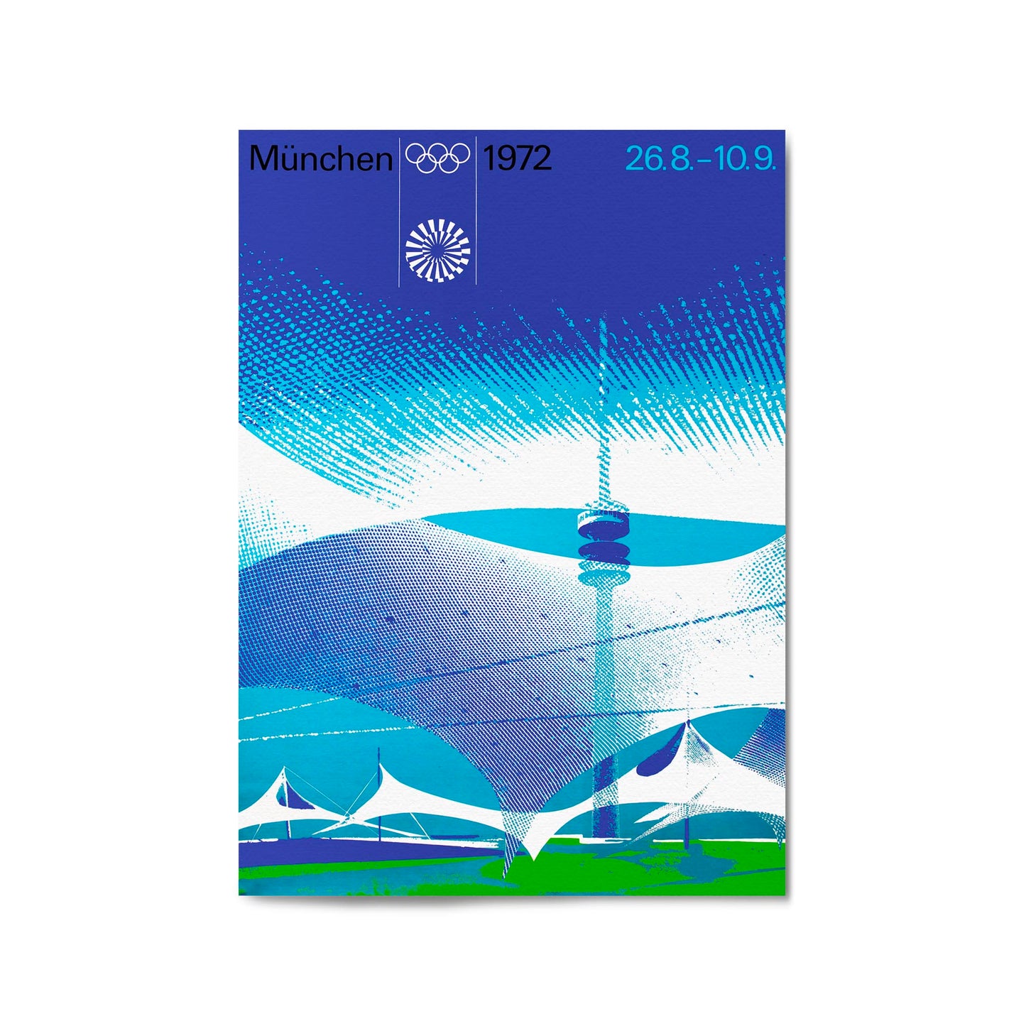 Munich, Germany "Munchen 1972 Olympic Games" by Otl Aicher | Framed Vintage Travel Poster