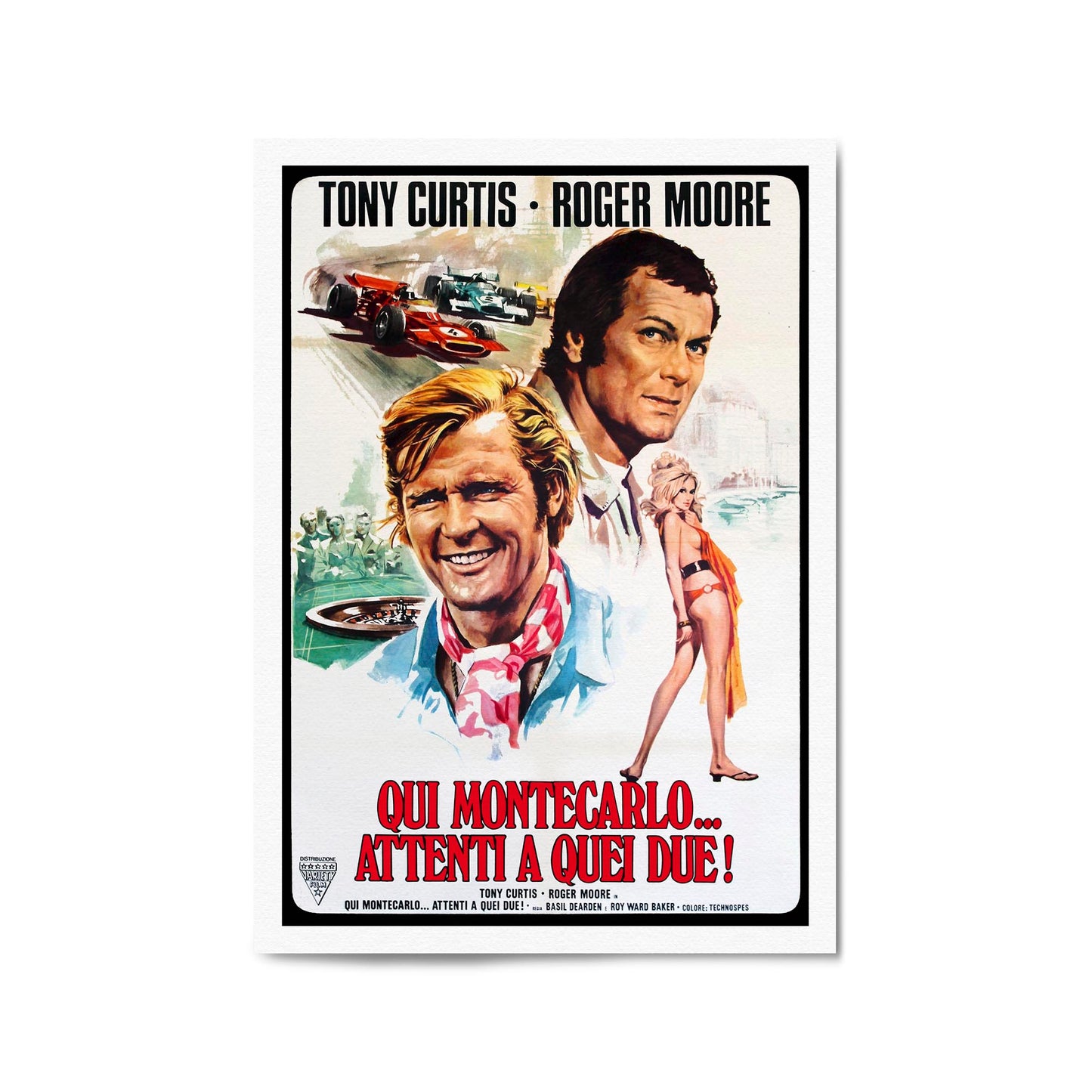 Mission: Monte Carlo Italian Movie | Framed Vintage Poster