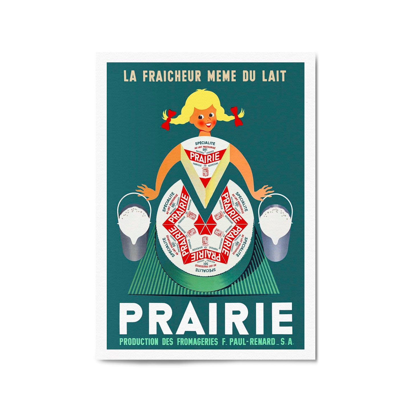 Prairie Dairy | Framed Vintage Food Poster