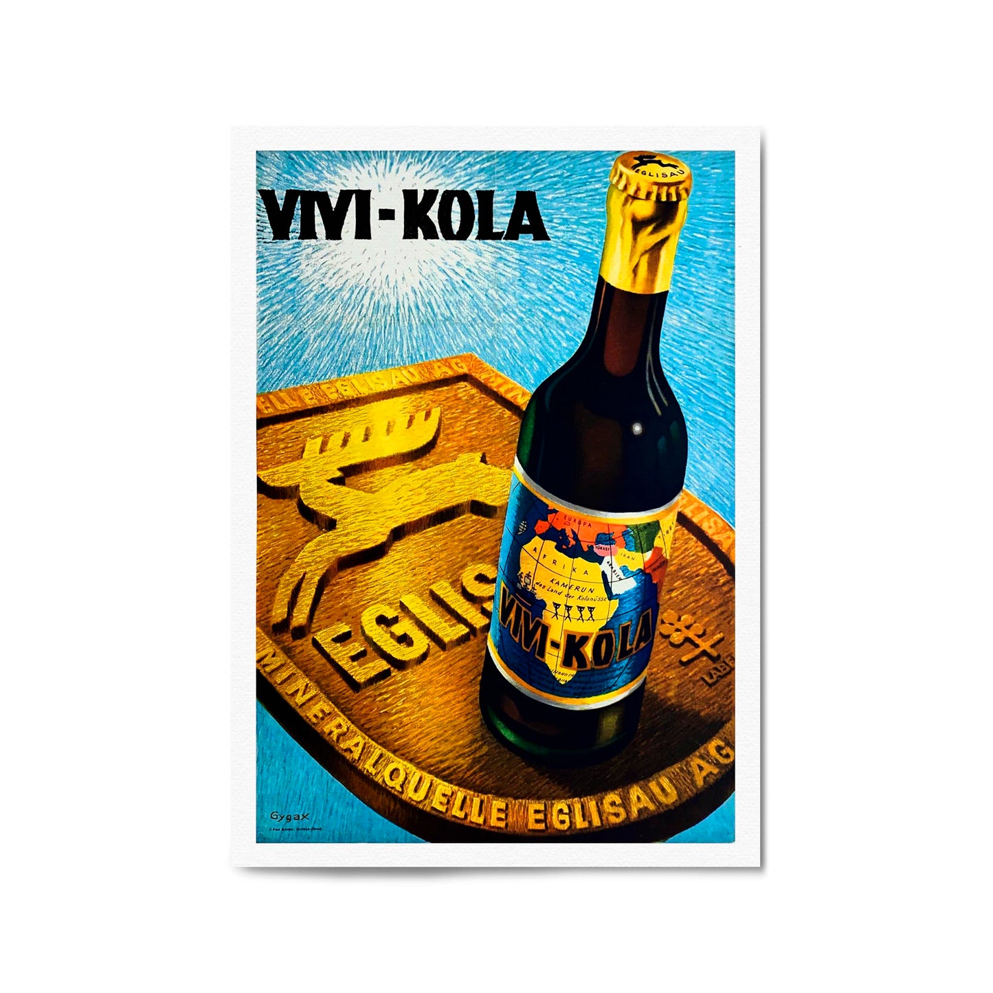 Vivi Kola Drink by Franz Gygax | Framed Vintage Poster