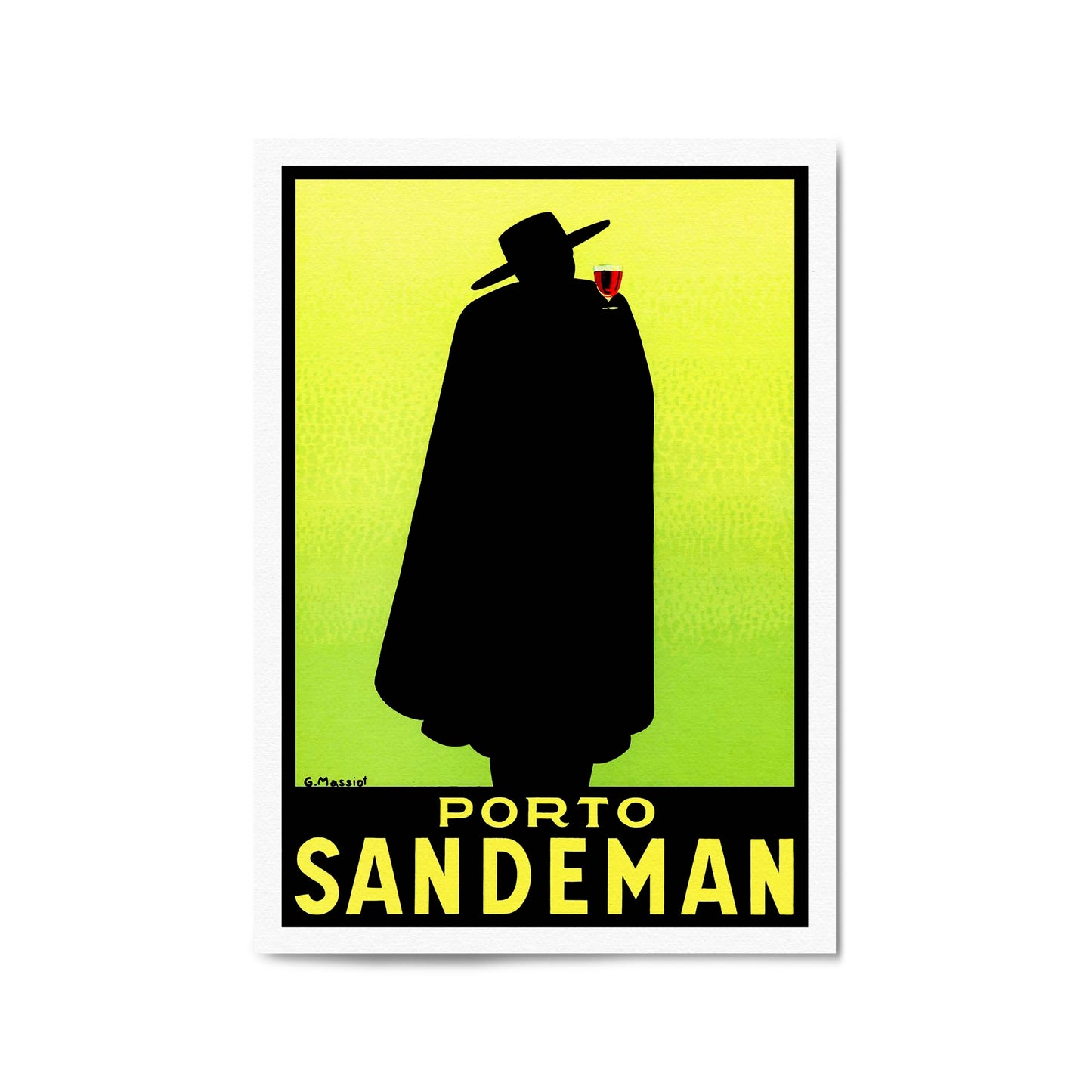Porto Sandeman by Georges Massiot | Framed Vintage Alcohol Poster