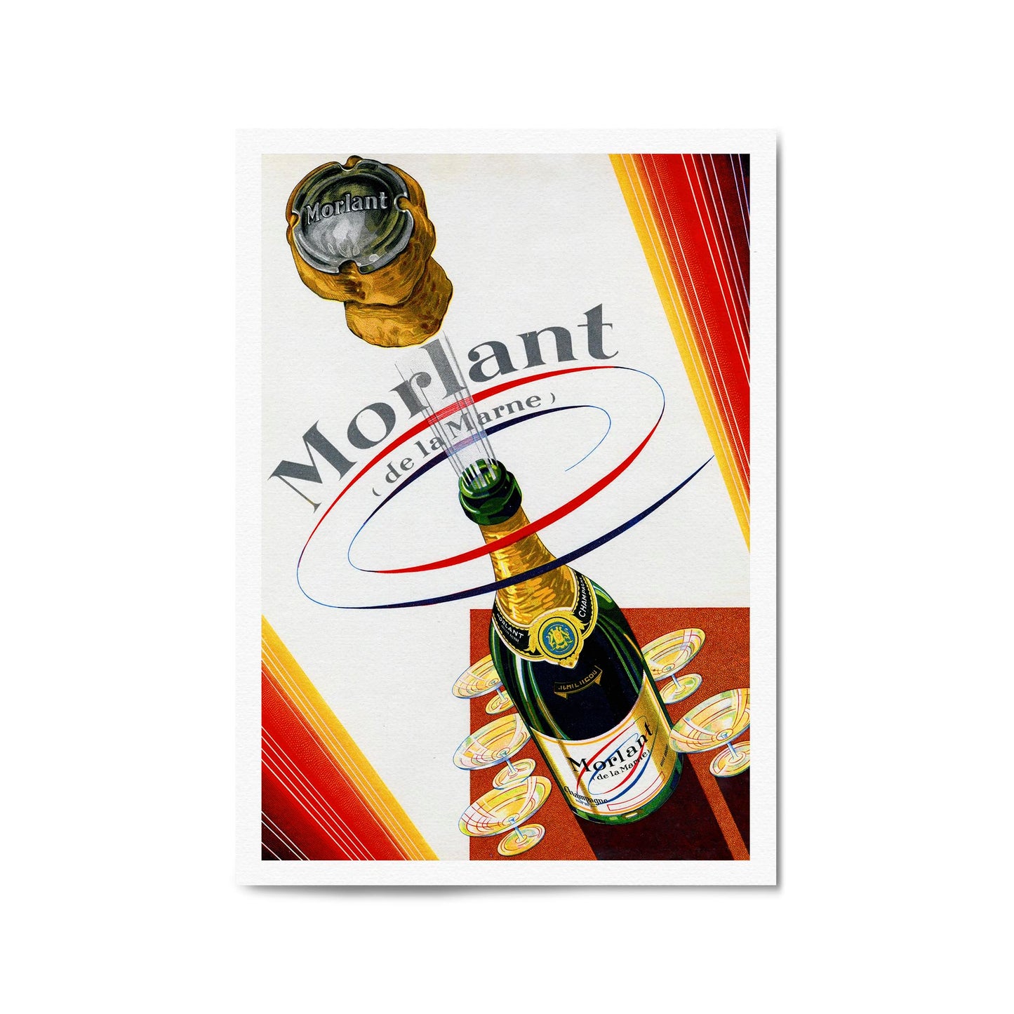 Morlant Champagne Wine | Framed Vintage Poster