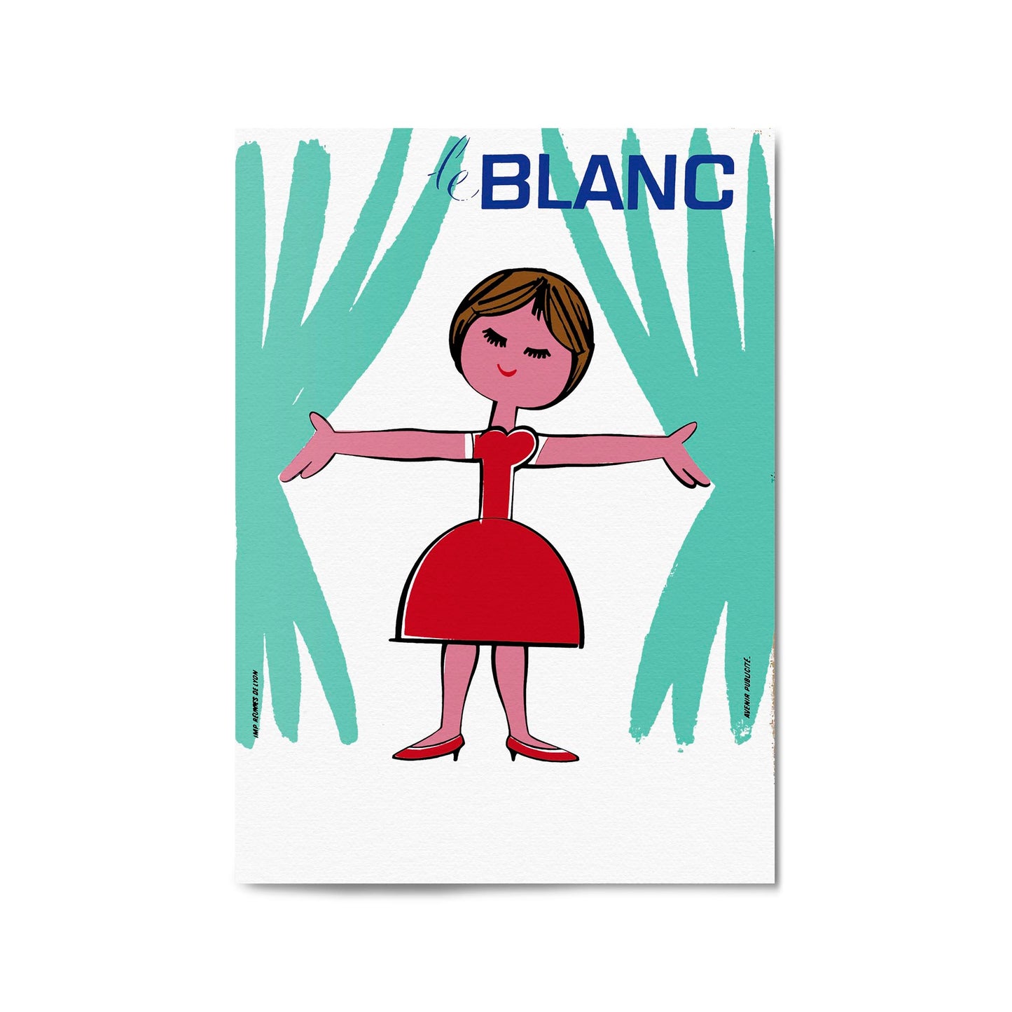 White Linen "Le Blanc" French | Framed Vintage Poster