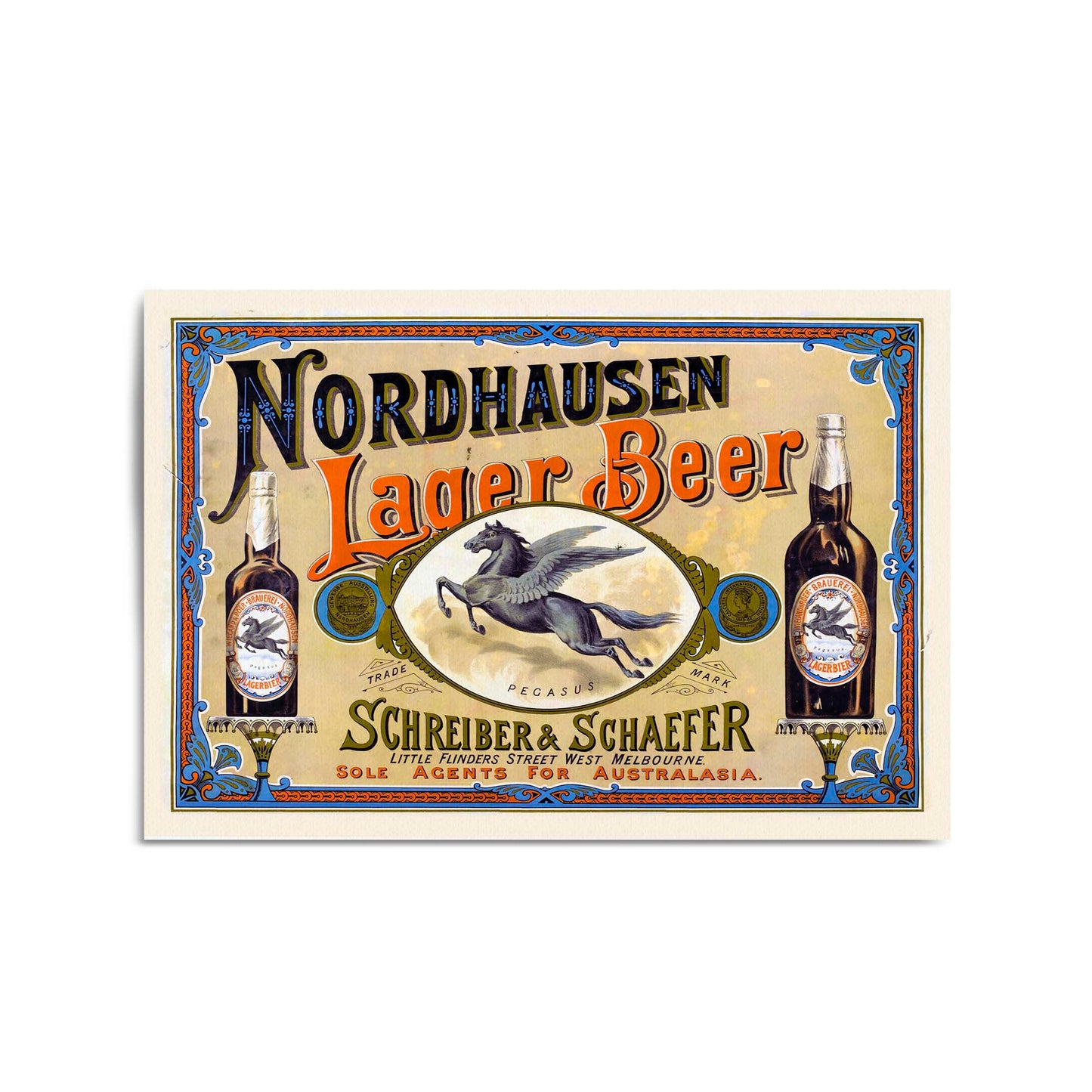 Nordhausen Lager Beer | Framed Vintage Poster