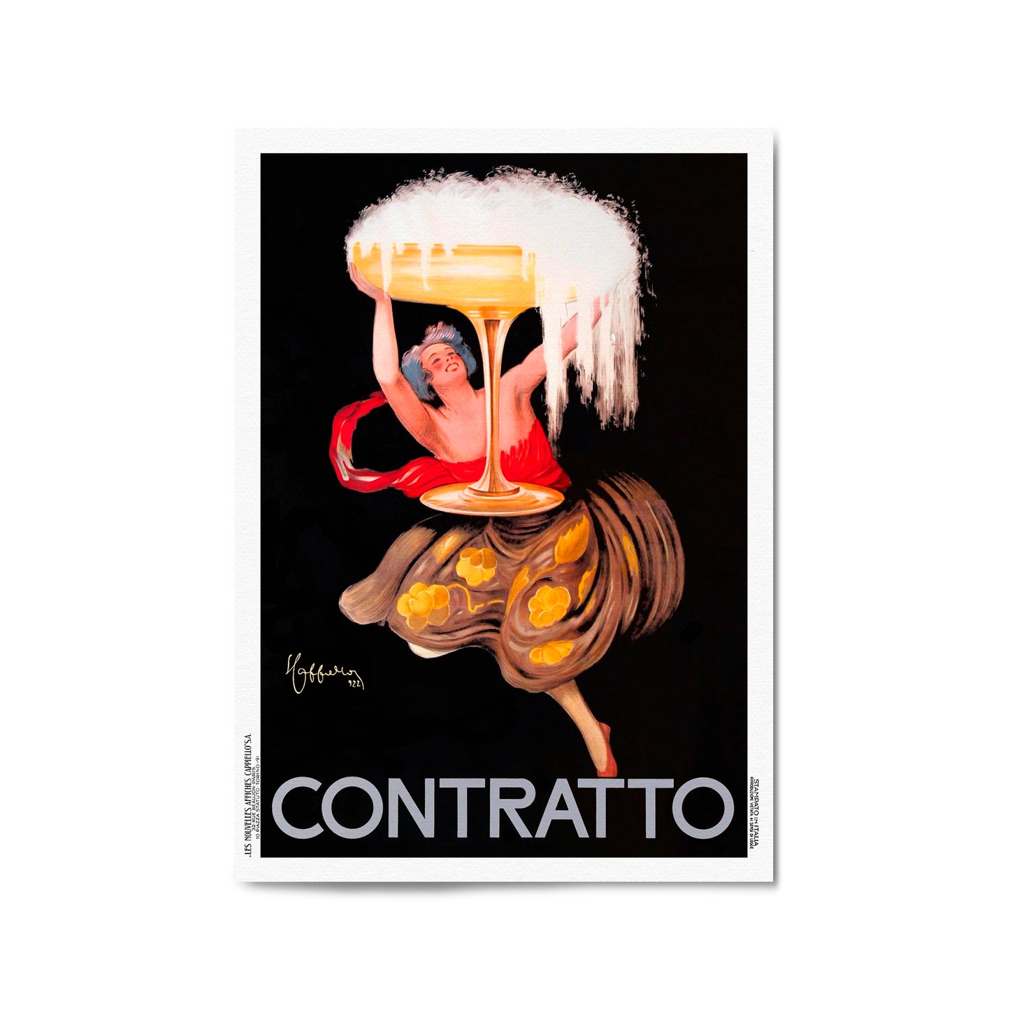 Contratto Drink by Leonetto Cappiello | Framed Vintage Poster