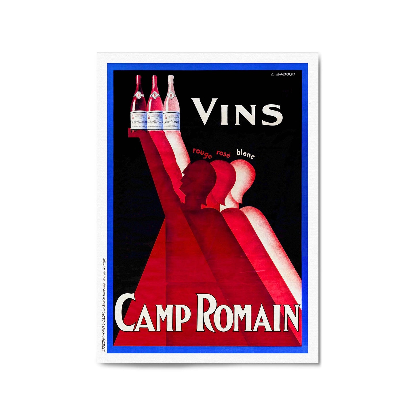 Camp Romain by Claude Gadoud | Framed Vintage Poster