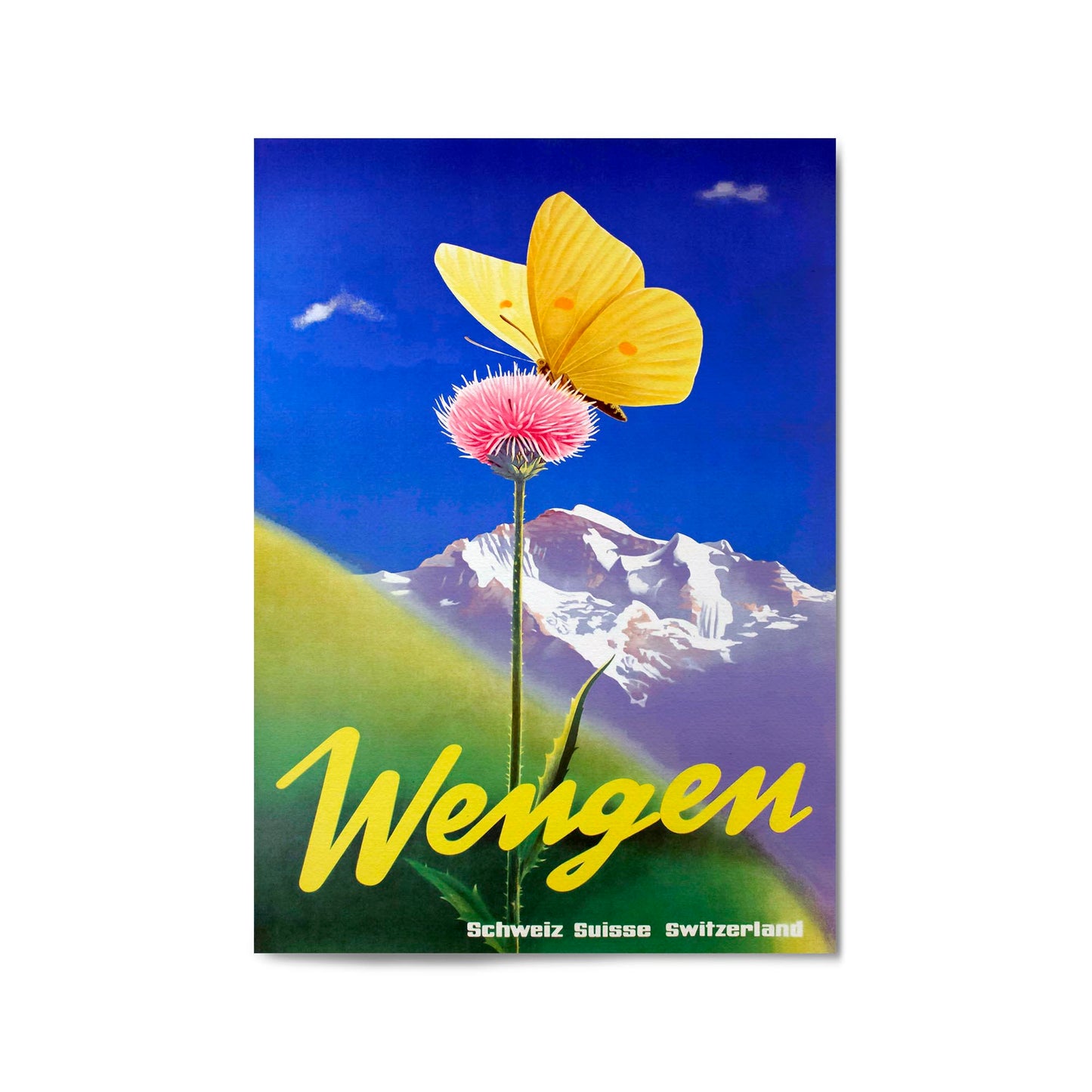 Wengen, Switzerland by Leo Keck | Framed Vintage Travel Poster