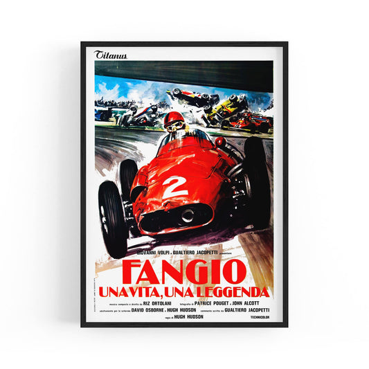 "Fangio" Movie Italian Motorsport | Framed Vintage Poster