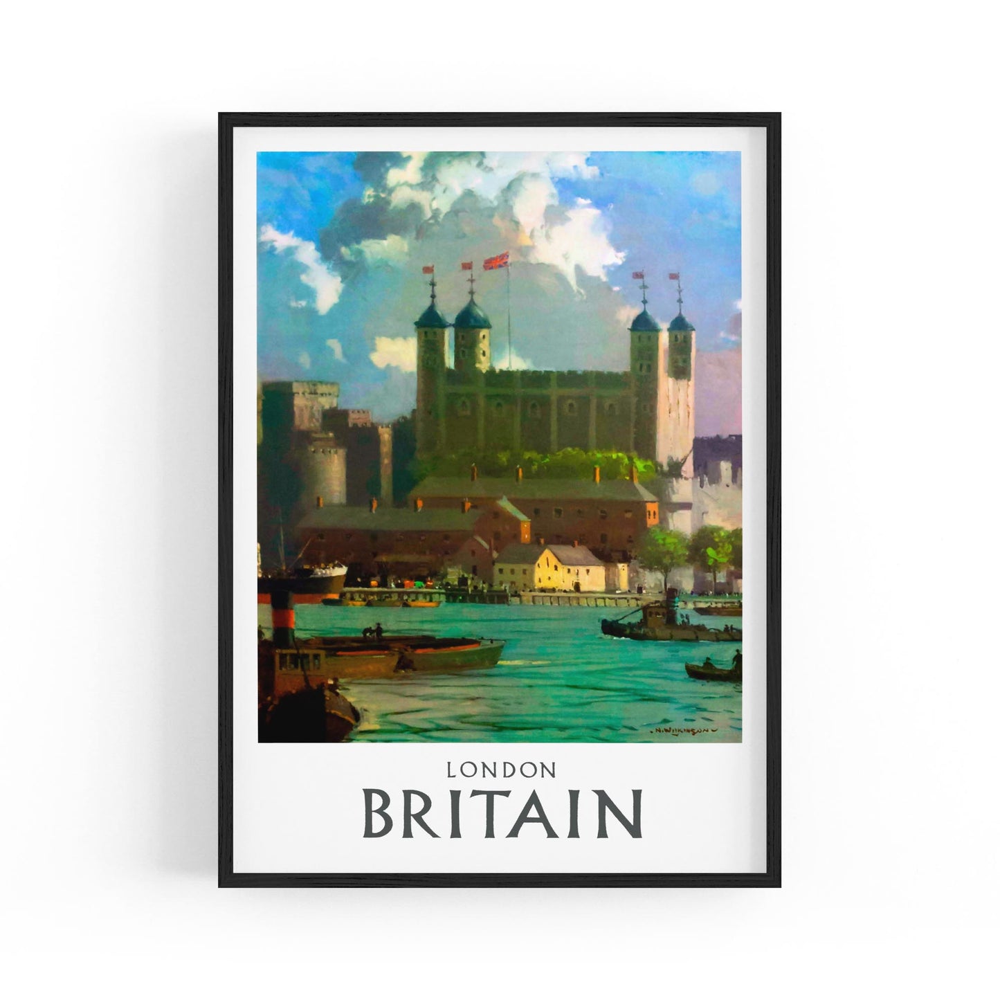 Tower of London, Britain | Framed Vintage Travel Poster