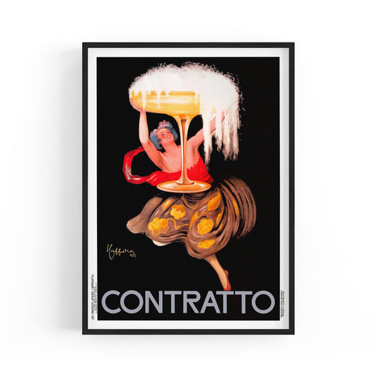 Contratto Drink by Leonetto Cappiello | Framed Vintage Poster