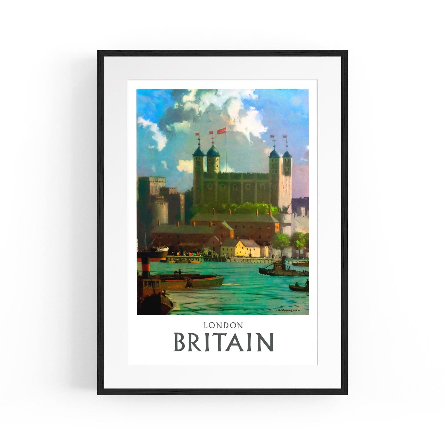 Tower of London, Britain | Framed Vintage Travel Poster