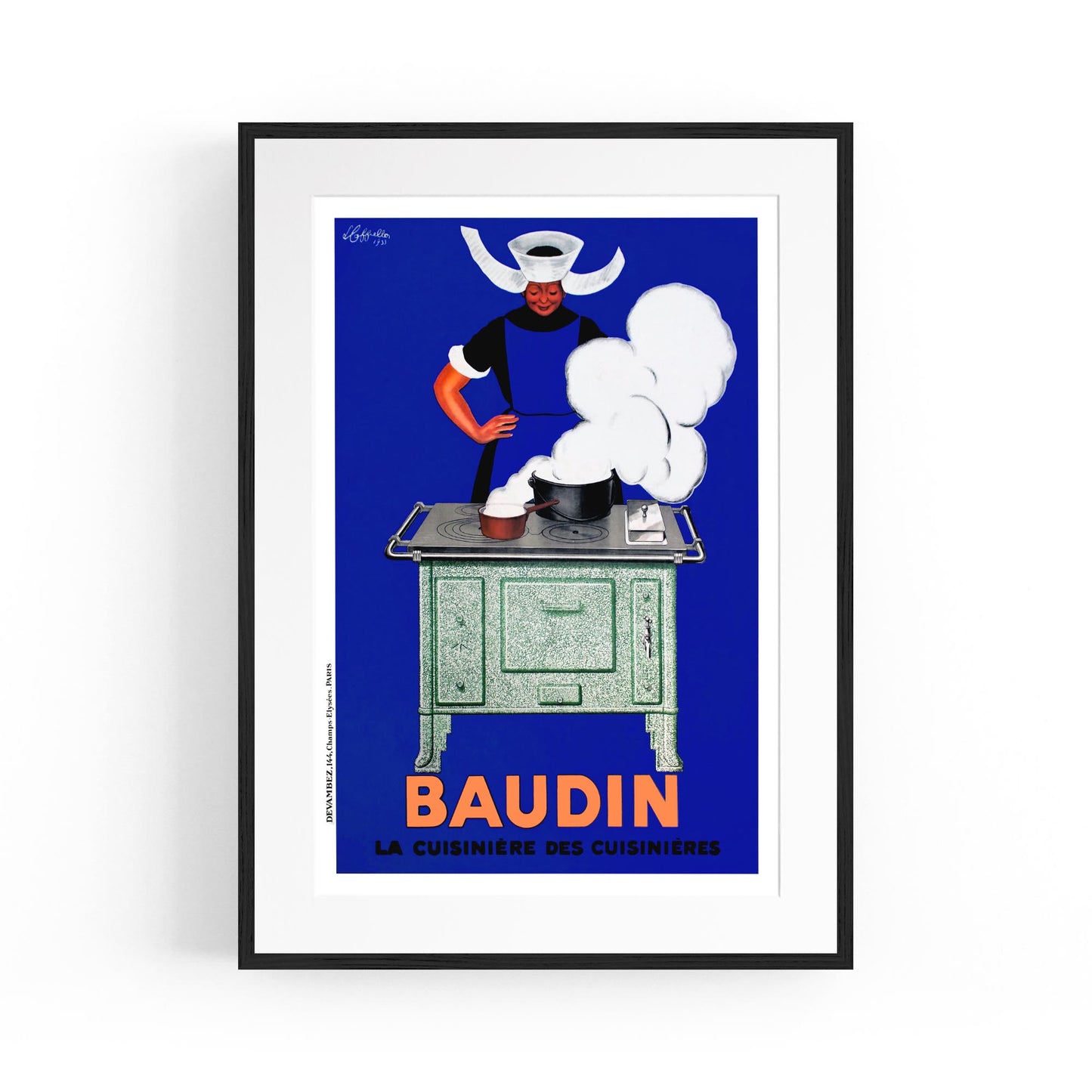 Baudin "La Cuisiniere Des Cuisinieres" by Leonetto Cappiello | Framed Vintage Poster