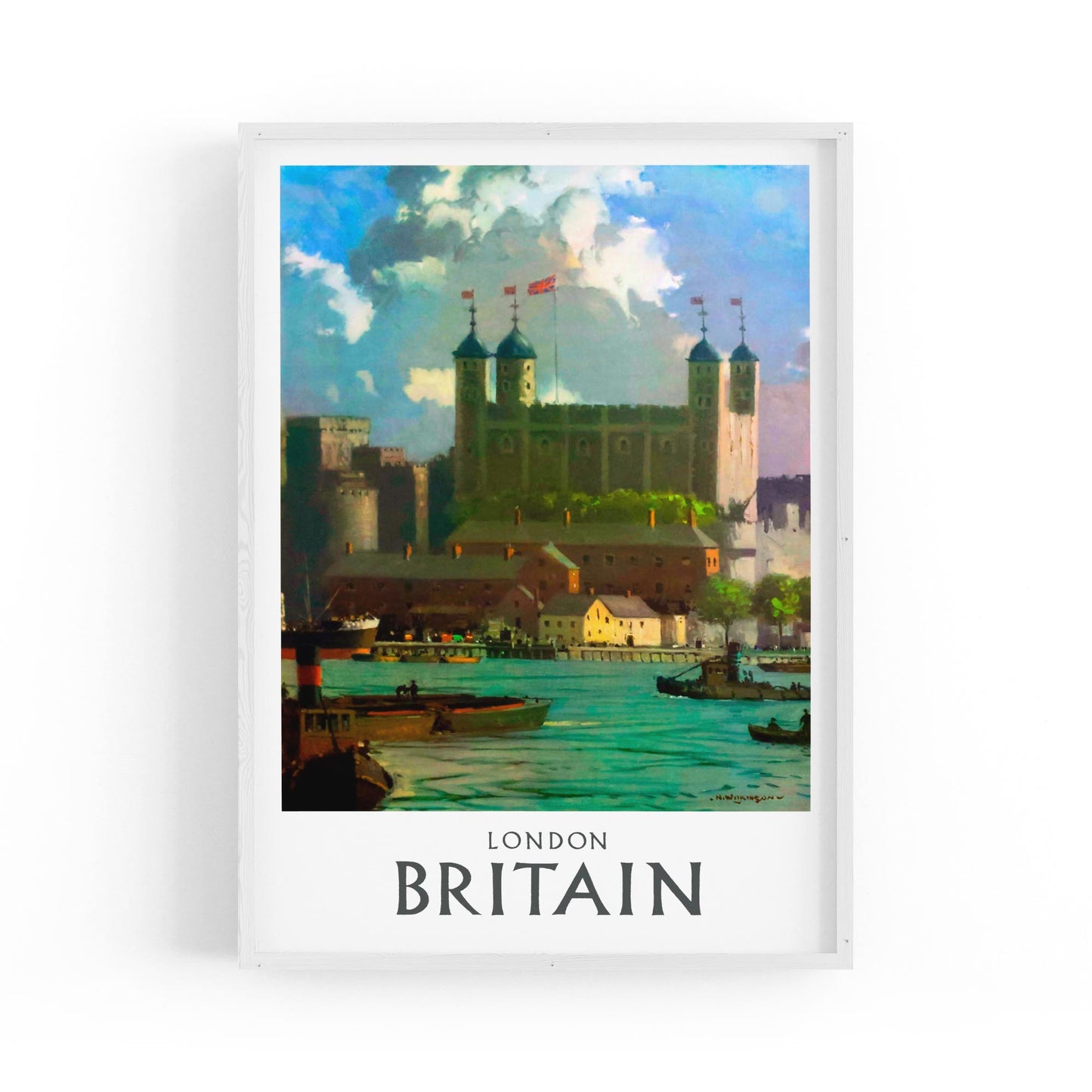 Tower of London, Britain | Framed Vintage Travel Poster
