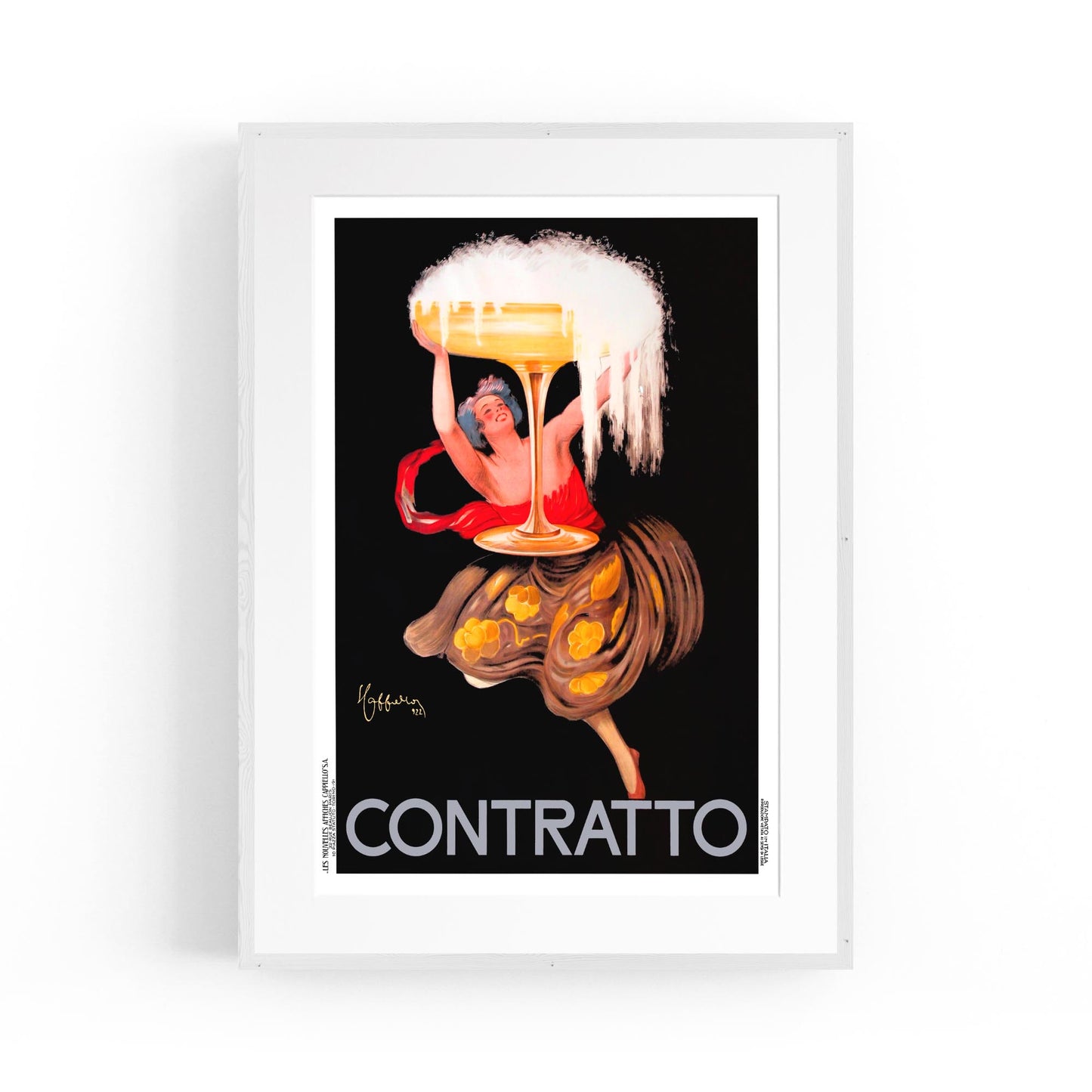 Contratto Drink by Leonetto Cappiello | Framed Vintage Poster