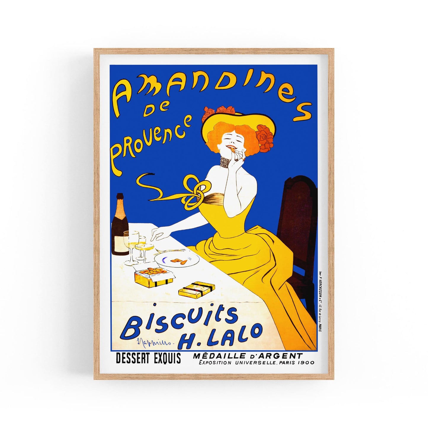 Amandines De Provence Biscuits by Leonetto Cappiello | Framed Vintage Poster