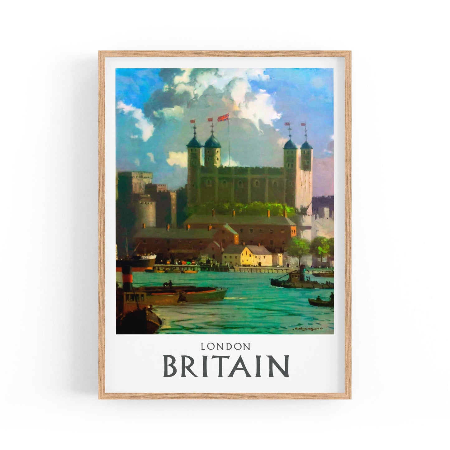 Tower of London, Britain | Framed Vintage Travel Poster