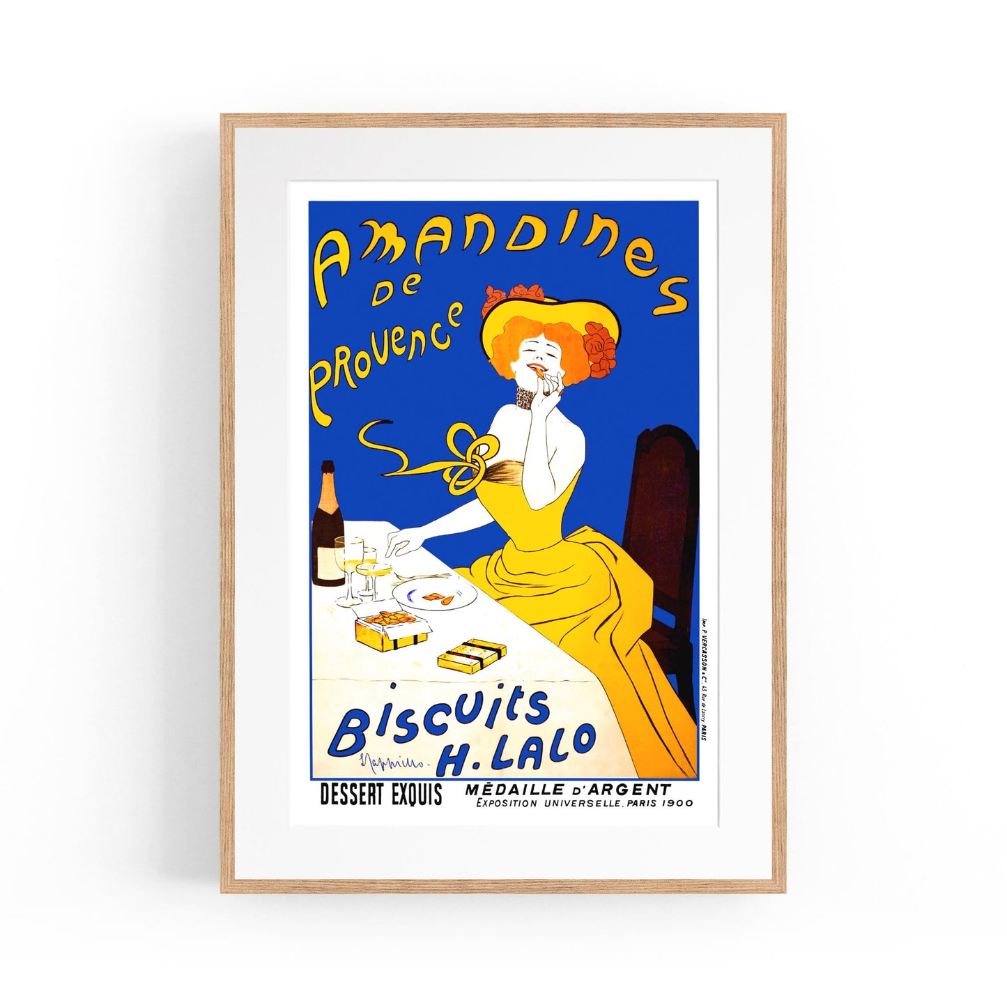 Amandines De Provence Biscuits by Leonetto Cappiello | Framed Vintage Poster