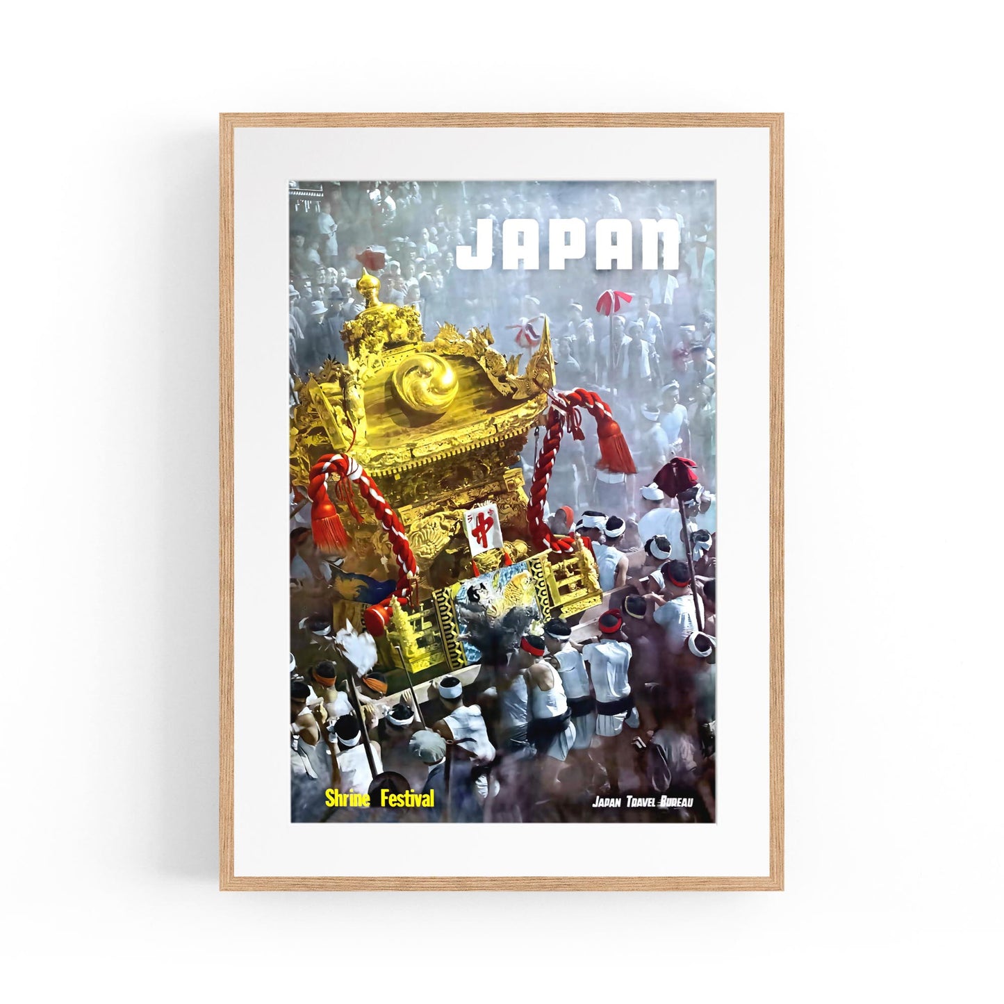 Shrine Festival, Japan | Framed Vintage Travel Poster
