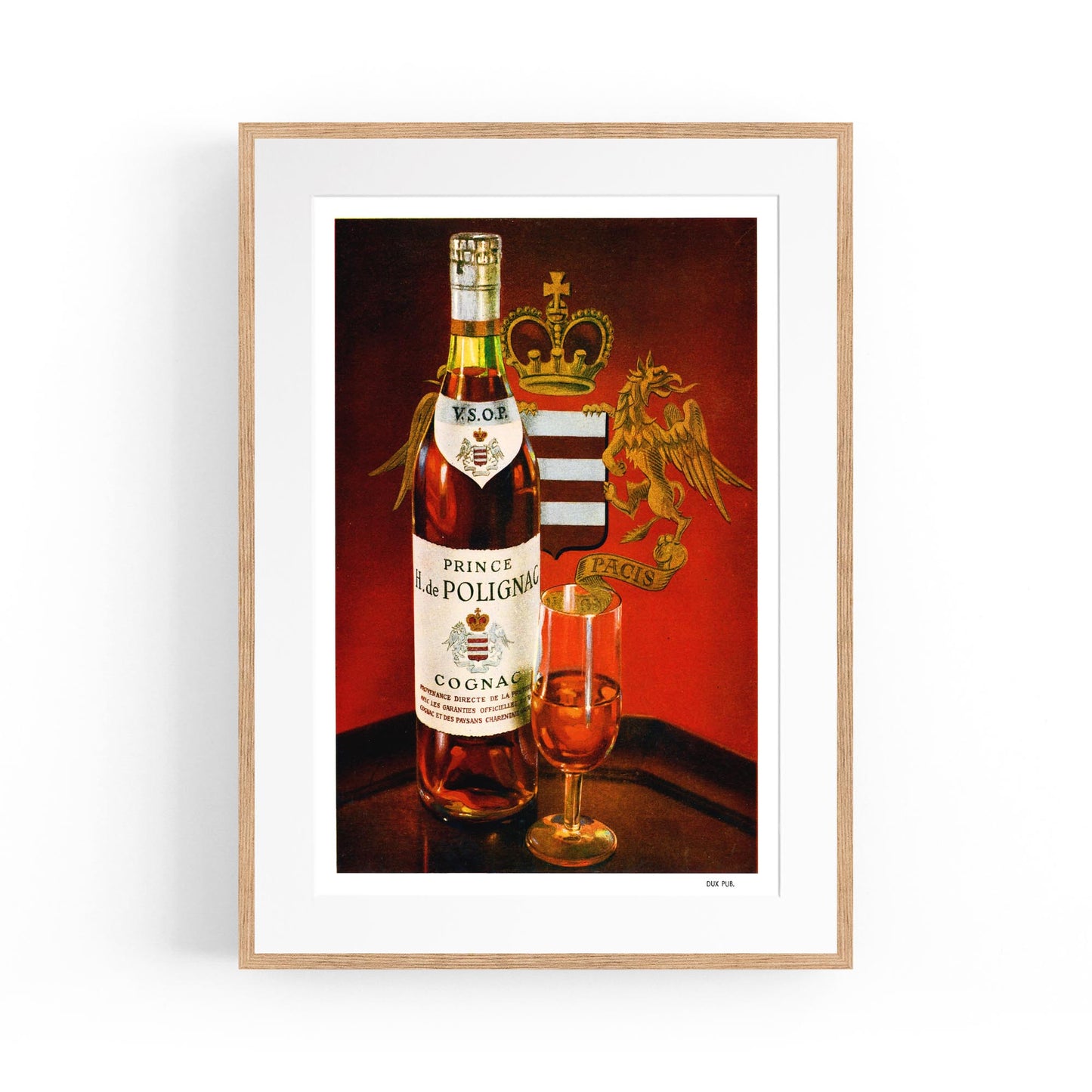 Prince Hubert de Polignac Cognac Drink | Framed Vintage Poster