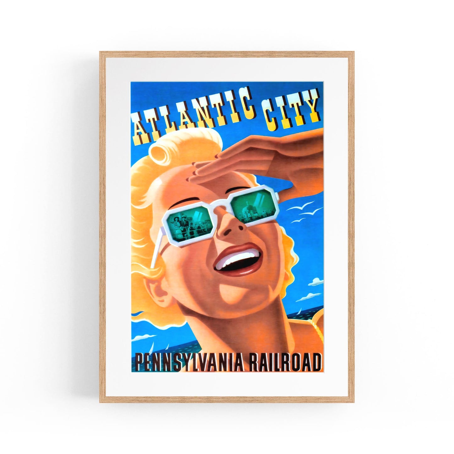 Atlantic City, United States of America | Framed Vintage Travel Poster