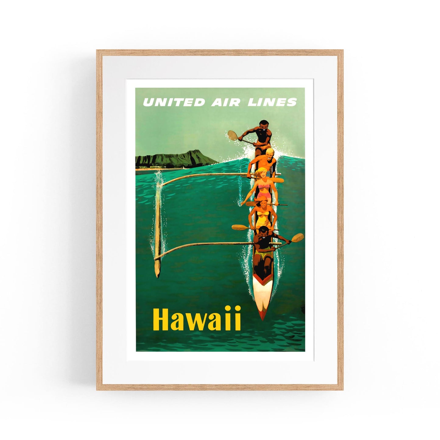 Hawaii, United States of America (United Air Lines) | Framed Vintage Travel Poster