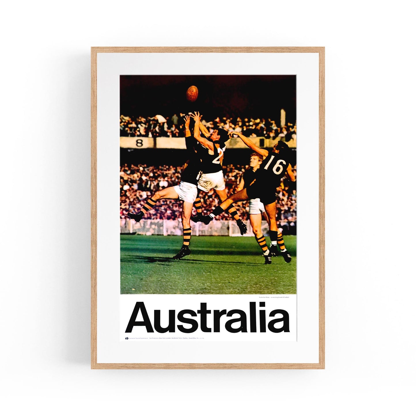 Australian AFL | Framed Vintage Sports Poster