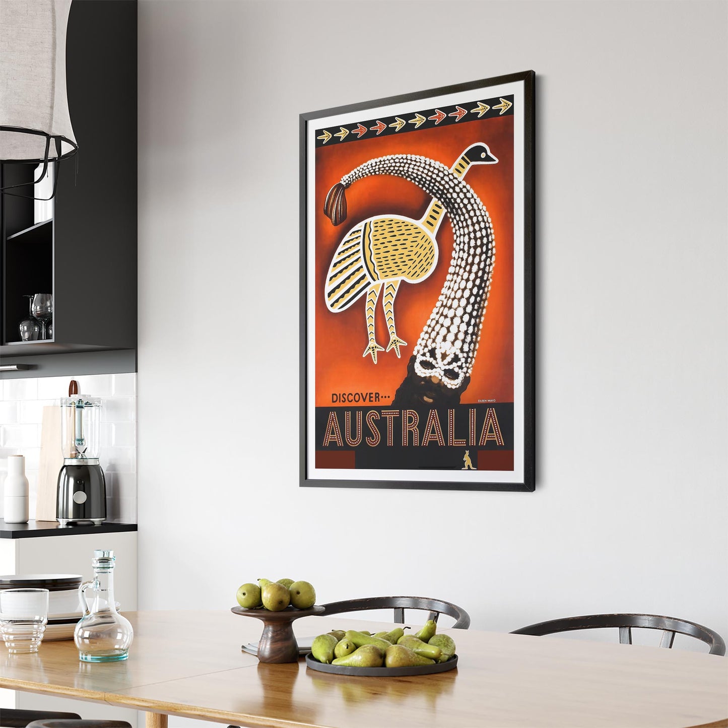 Discover Australia Indigenous Australia | Framed Vintage Travel Poster