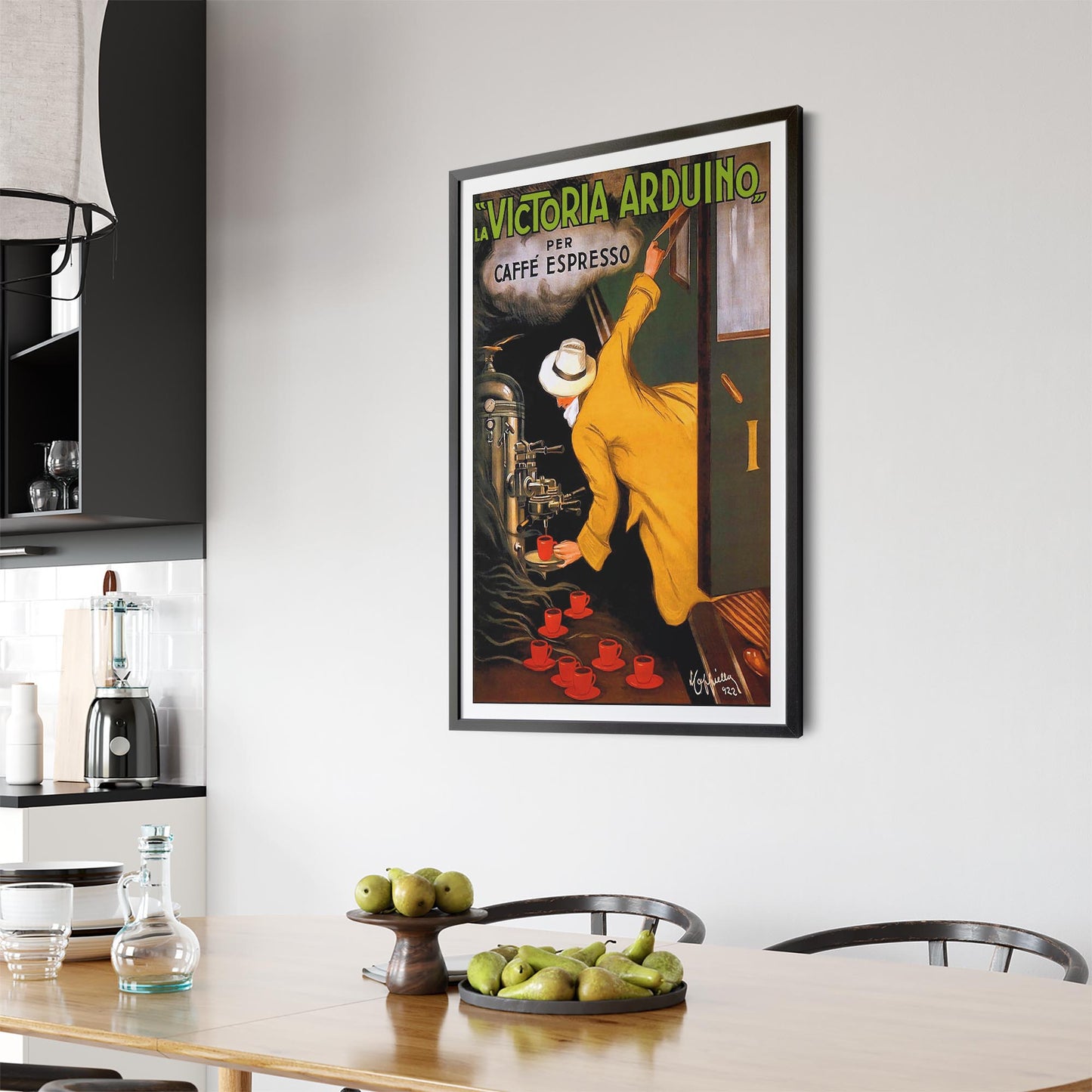 La Victoria Arduino Espresso Coffee by Leonetto Cappiello | Framed Vintage Poster