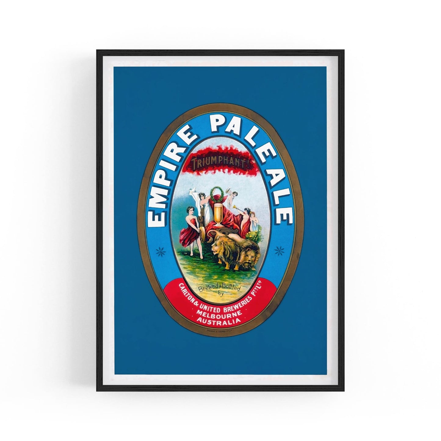 Empire Pale Ale, Melbourne Australia | Framed Vintage Beer Poster